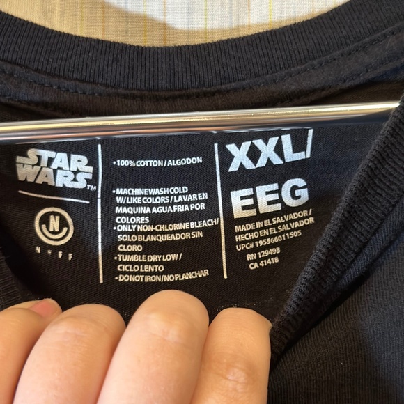 Neff Star Wars Mens XXL Black Long Sleeve The Child Tee Grogu - Picture 5 of 5